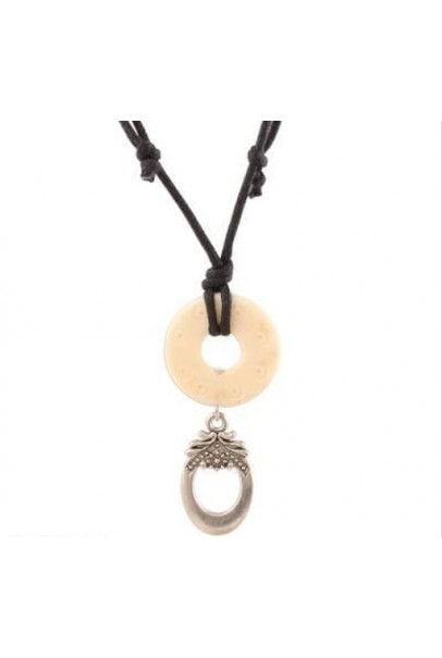 Long Pendent And Thread For Boys/Men silver plated Brass Pendant